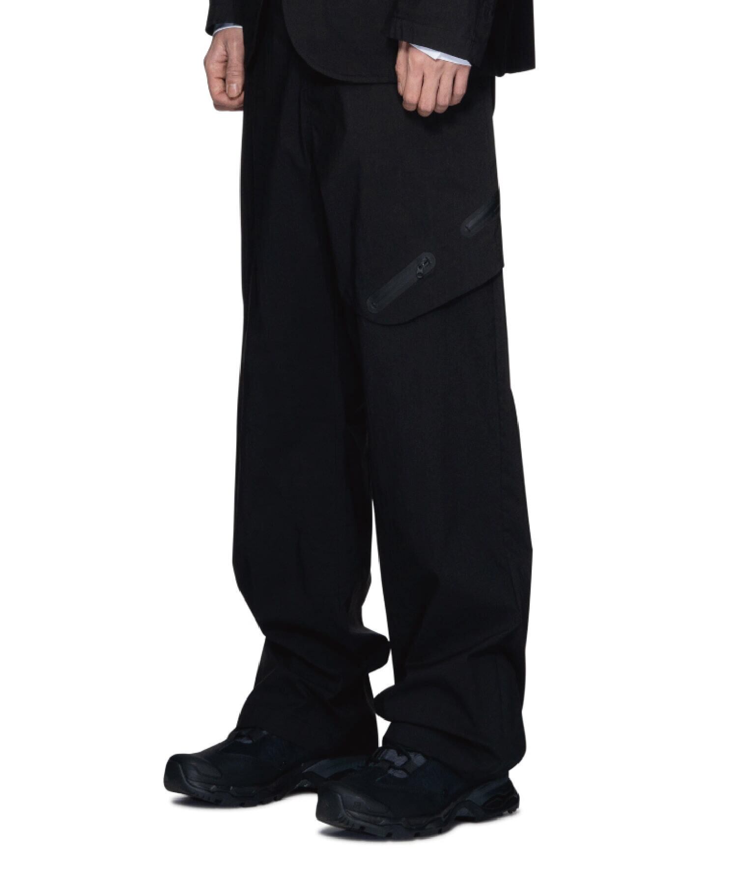 SAN SAN GEAR] 23FW WING ZIPPER TROUSER BLACK 正規品 韓国ブランド 