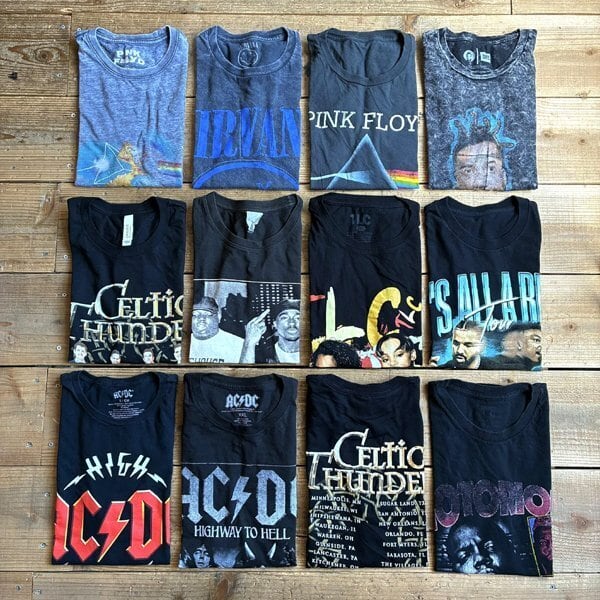 1点物◇ニルヴァーナNIRVANAスマイル黒プリントTシャツ古着LメンズXL