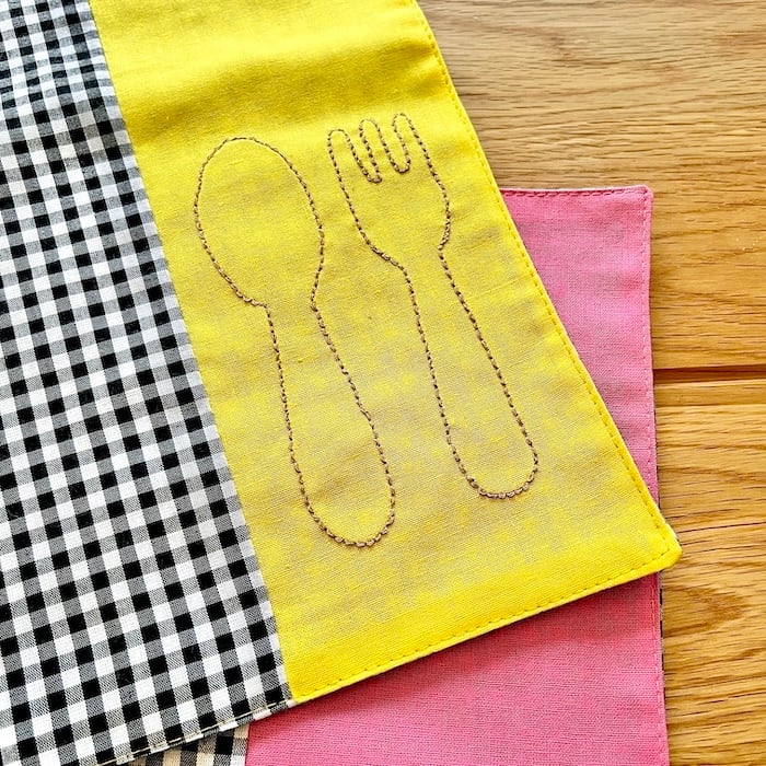 C&S ギンガムチェック　リバーシブル　ランチョンマット　クレンゼ　ハンドメイド C&S ギンガムチェック リバーシブル ランチョンマット クレンゼ