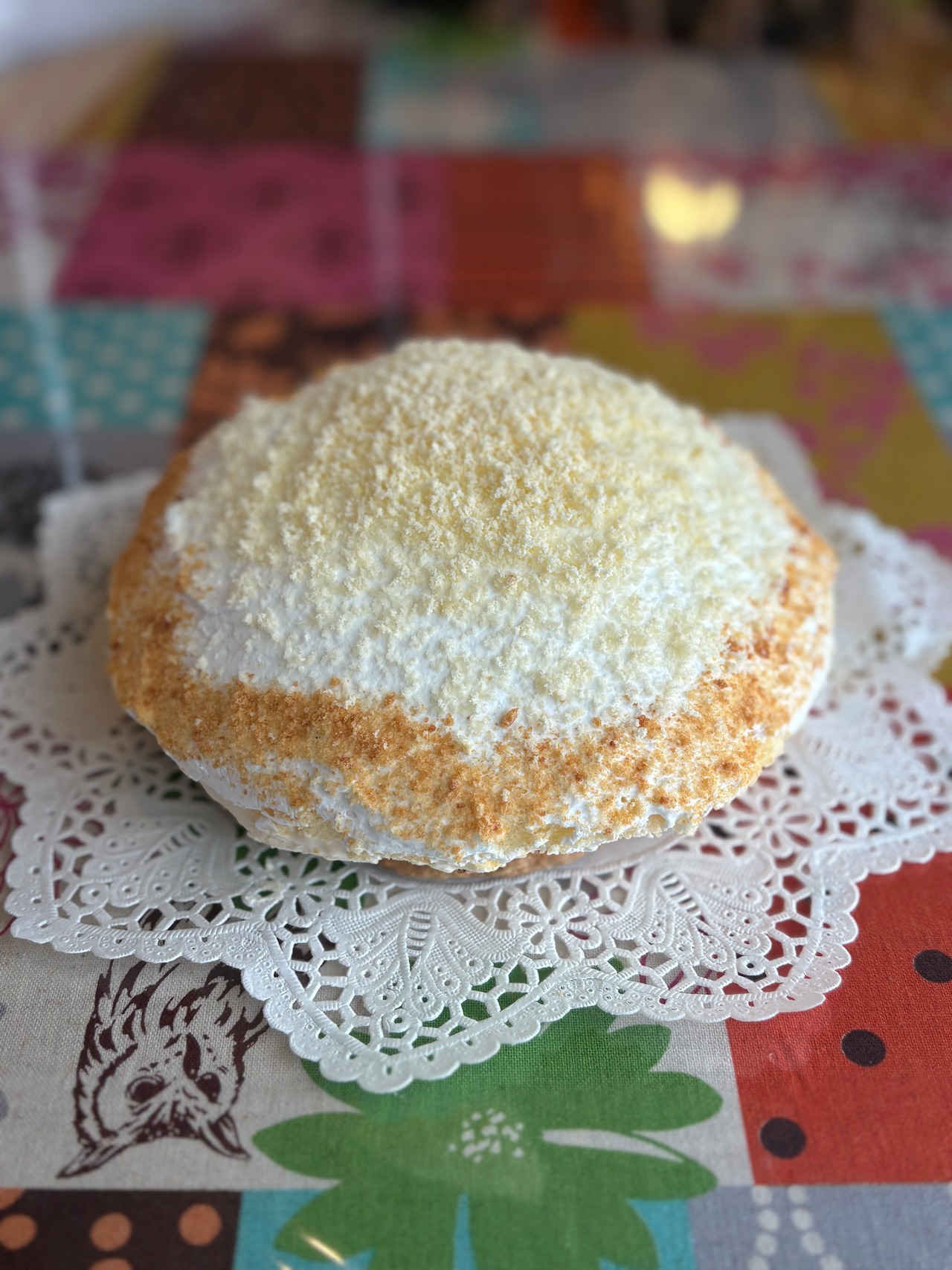 【テイクアウト】ボストンパイ　カスタードたっぷりのドームケーキ　バースデーケーキ・お誕生日ケーキ・お祝いやサプライズに！5号（15cm）・画像5