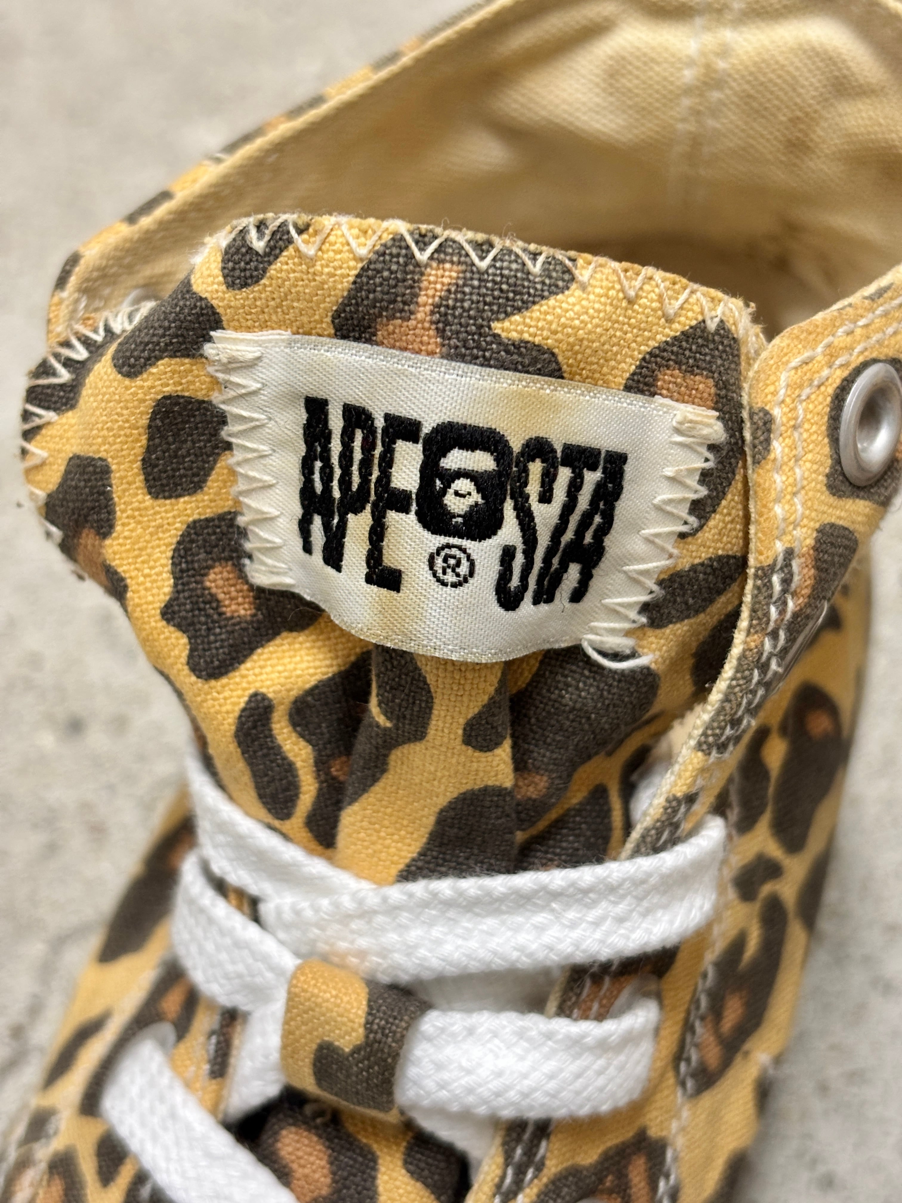 00s A BATHING APE/Leopard APE STA/27.5cm相当/レオパ－ド柄