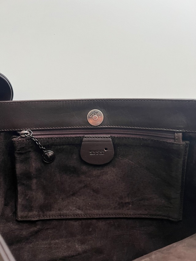 SS1997 GUCCI LEATHER SHOULDER BAG