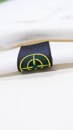 SMOKE ISLAND Zip-Up Hoodie [White]