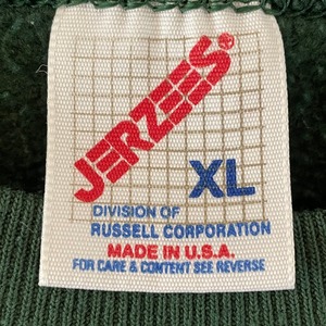 【JERZEES】90s USA製 スウェット トレーナー 無地 ゆるだぼ グッドカラー XL アメリカ古着