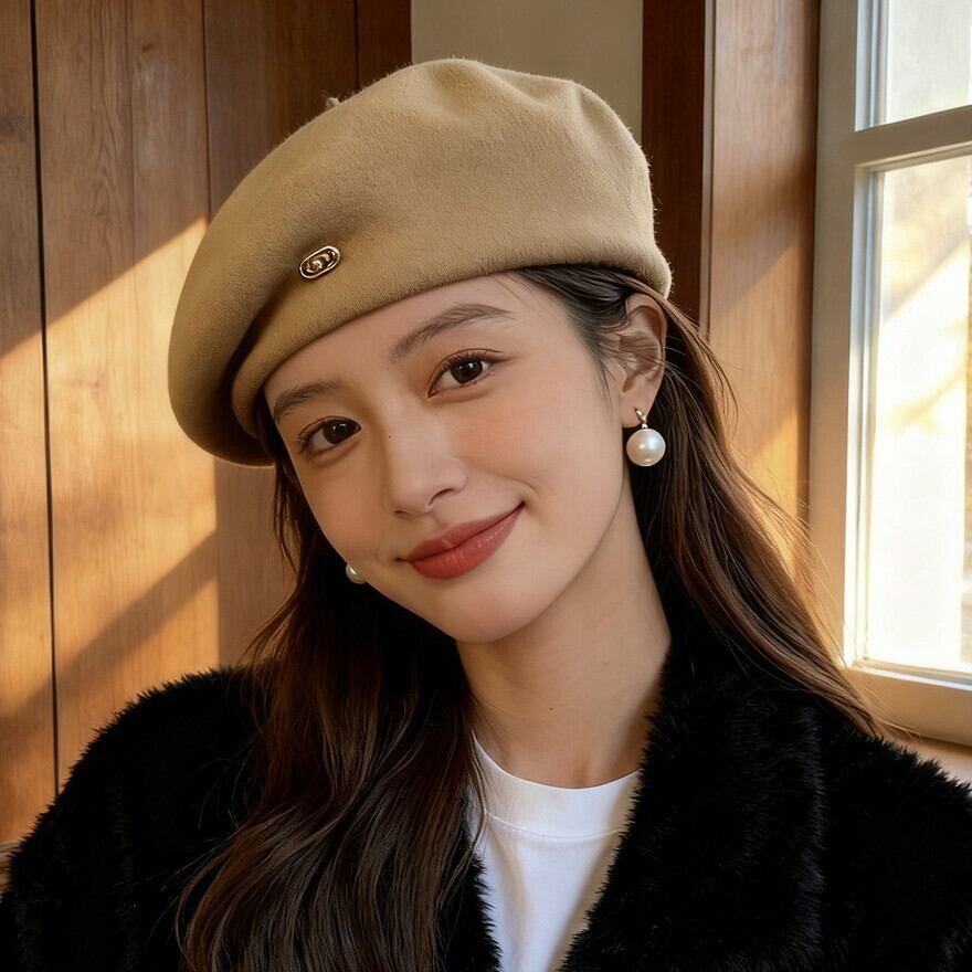 ロリィタ ベレー帽 クラシカル ガーリー・大人可愛い対応 5色展開 帽子