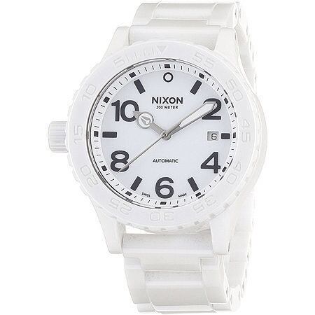 nixon white ceramic watch
