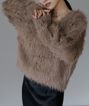 ふんわりシャギーニットプルオーバー【t-10190】.