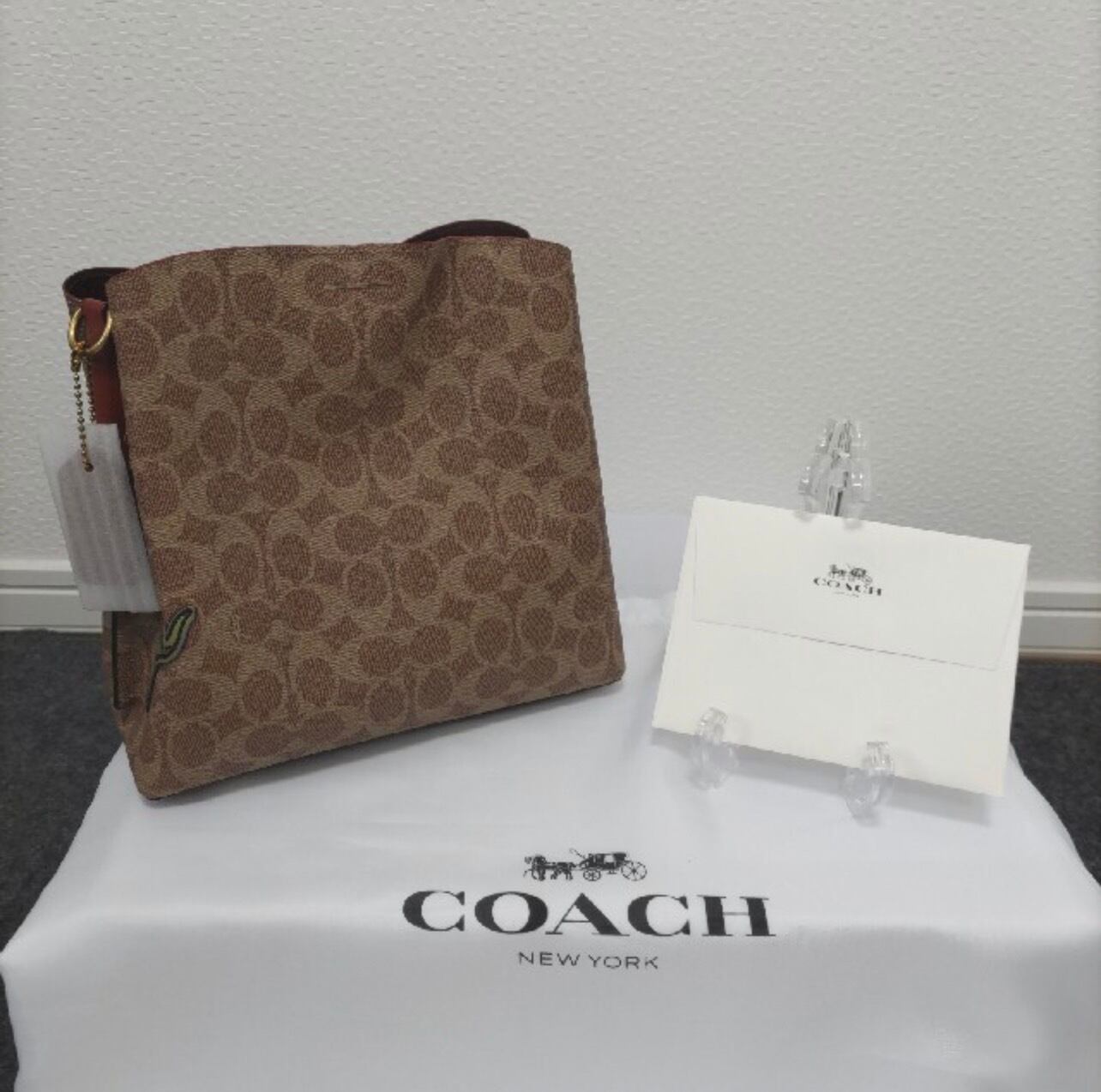 COACH コーチ ウィロウバケット シグネチャー キャンバス ウィズ 