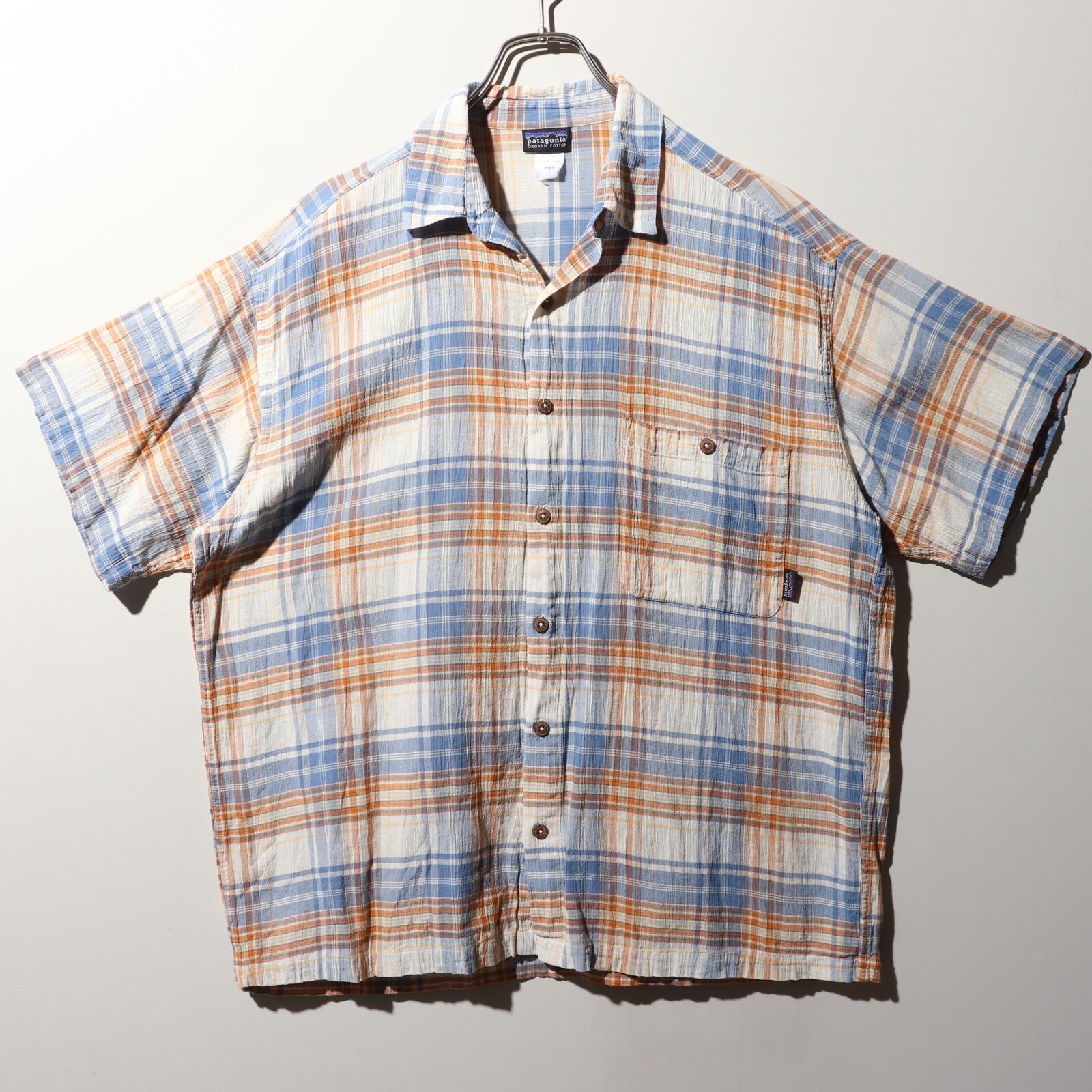 美品 L A/C 04年 ポルトガル製 Yarn Dyed Shirt Patagonia パタゴニア  