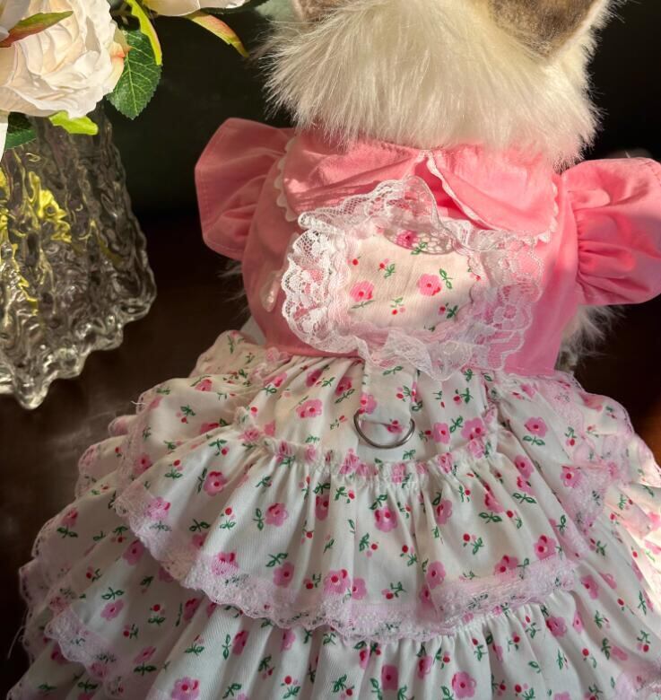 《予約》№3102107 ピンクフリルスカートワンピ