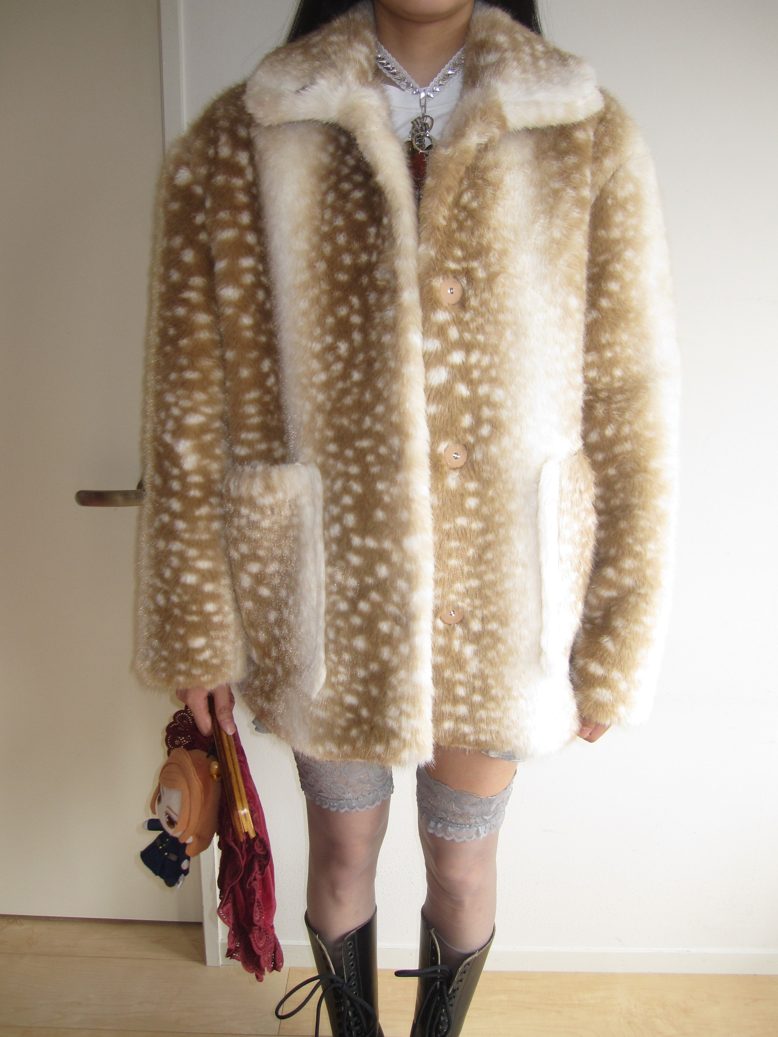 Bambi Fur Jacket beige | Pay ID