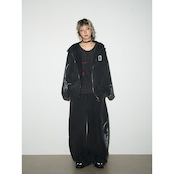 VINTAGE ウォッシュ加工 手描きセットアップ ジップパーカー T1803