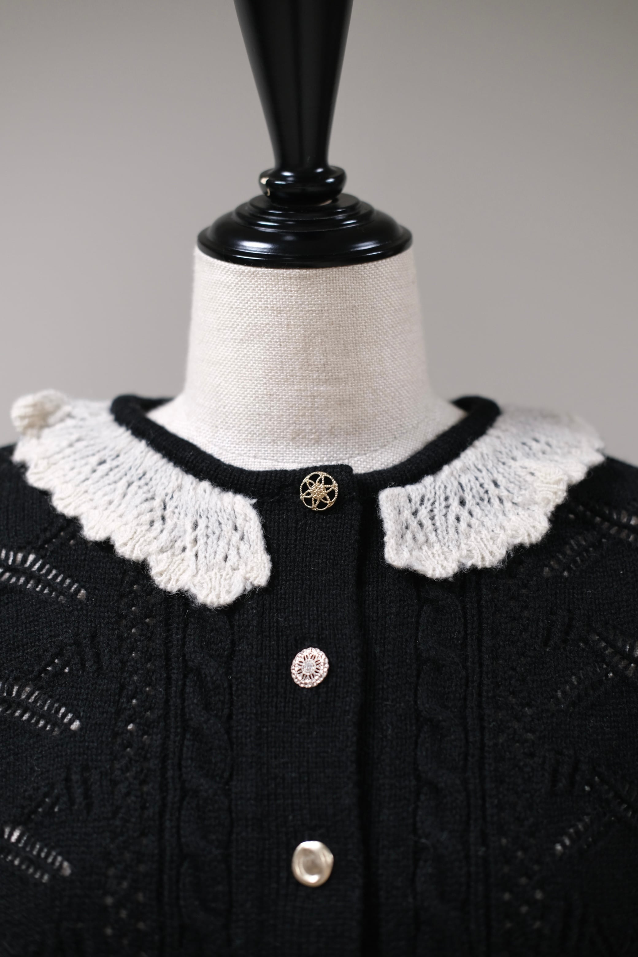 トップス Tanaka Daisuke Jewelery knit cardigan Daisuke Tanaka cardigan