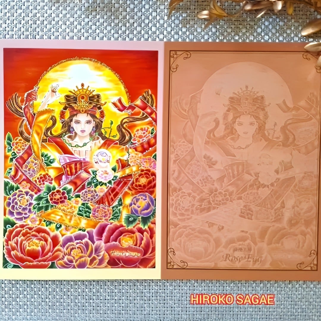✧︎ ラメ入り 天照大神 女神画 美人画 スピリチュアルアート