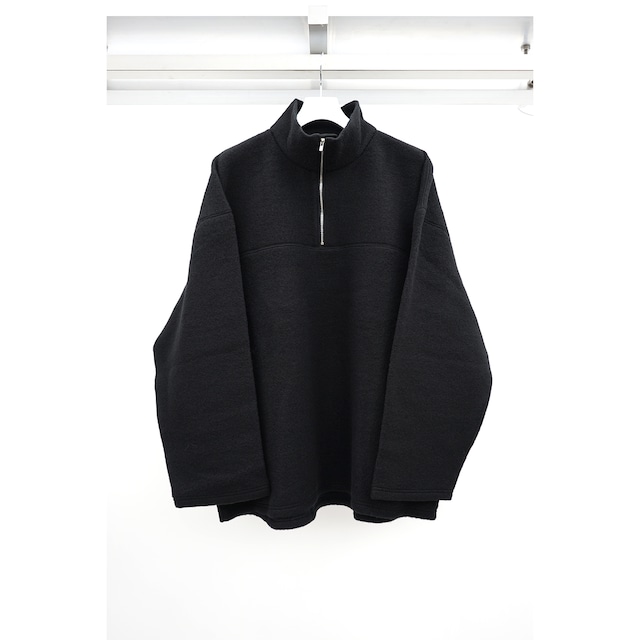 [Blanc YM] (ブランワイエム) BL-23A-WHP Wool Half Zip Pullover