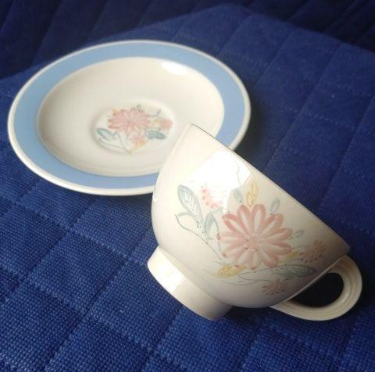 ❇️超美品、スージークーパー「フローラル」ファルコン、カップ&amp;ソーサー ON SALE】超美品、スージークーパー「フローラル」ファルコン