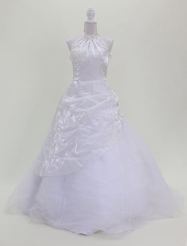 中古 ウェディングドレス 二次会・フォト婚 白／white 13号T 3通りの