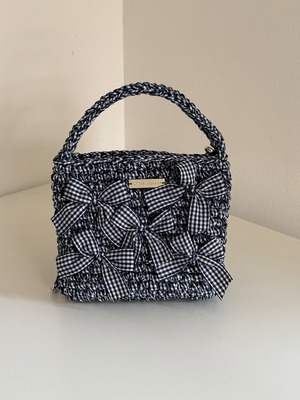 【受注】※~ 7/27 9:00  gingham check  navy