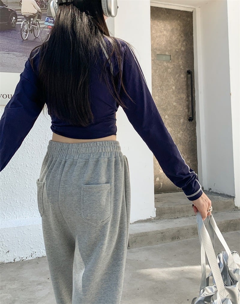 韓国通販 dgo】ドロスト スウェットパンツ グレー(W3941） | 韓国