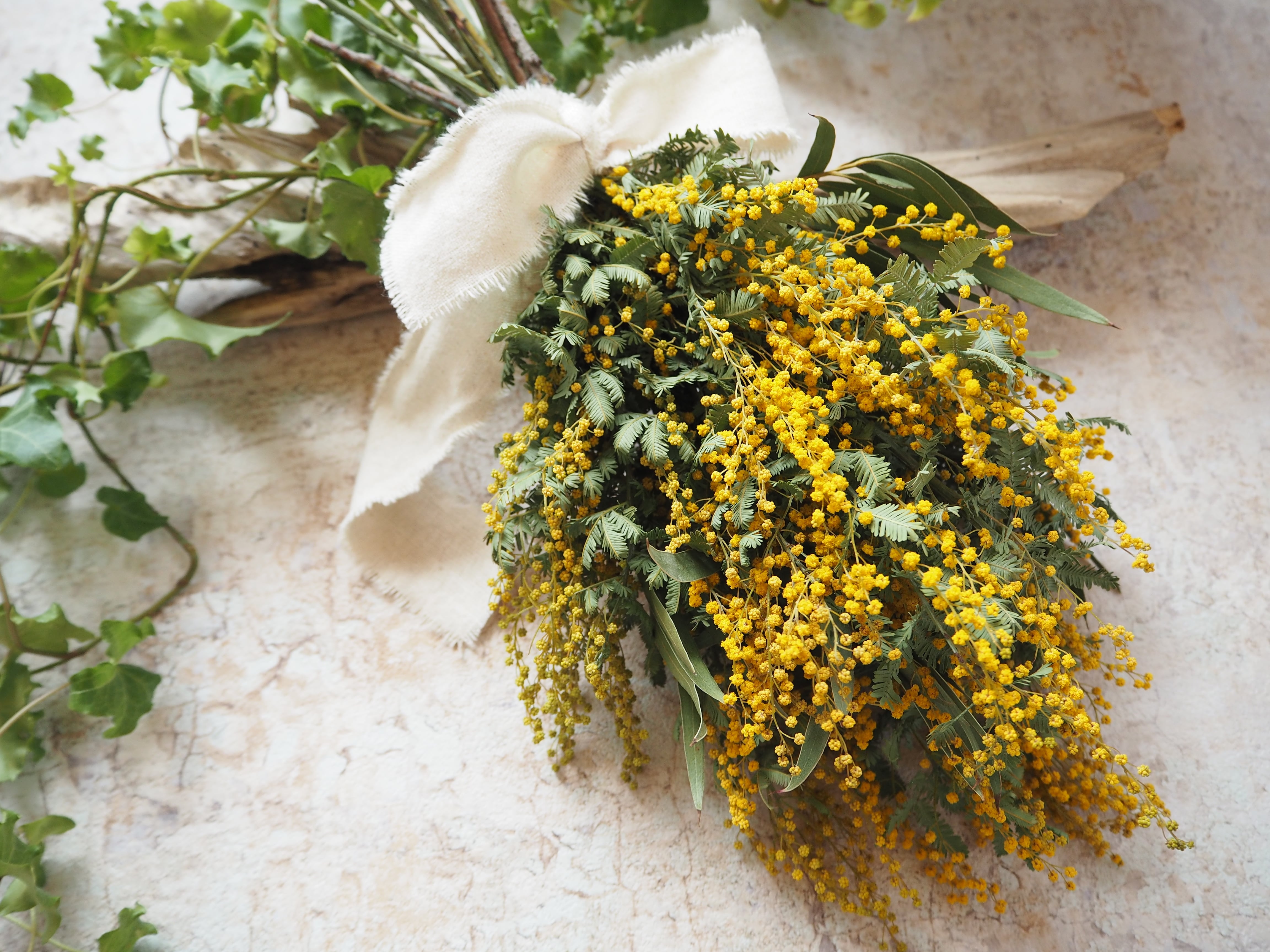 2.ミモザブーケスワッグ 2.ミモザブーケスワッグ ドライフラワースワッグーMimosa vol.2