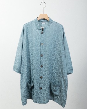 "CP SHADES" embroidery all rayon short sleeve shirt / DEAD STOCK