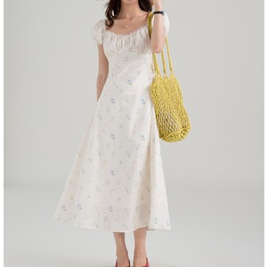 frill neck flare onepiece