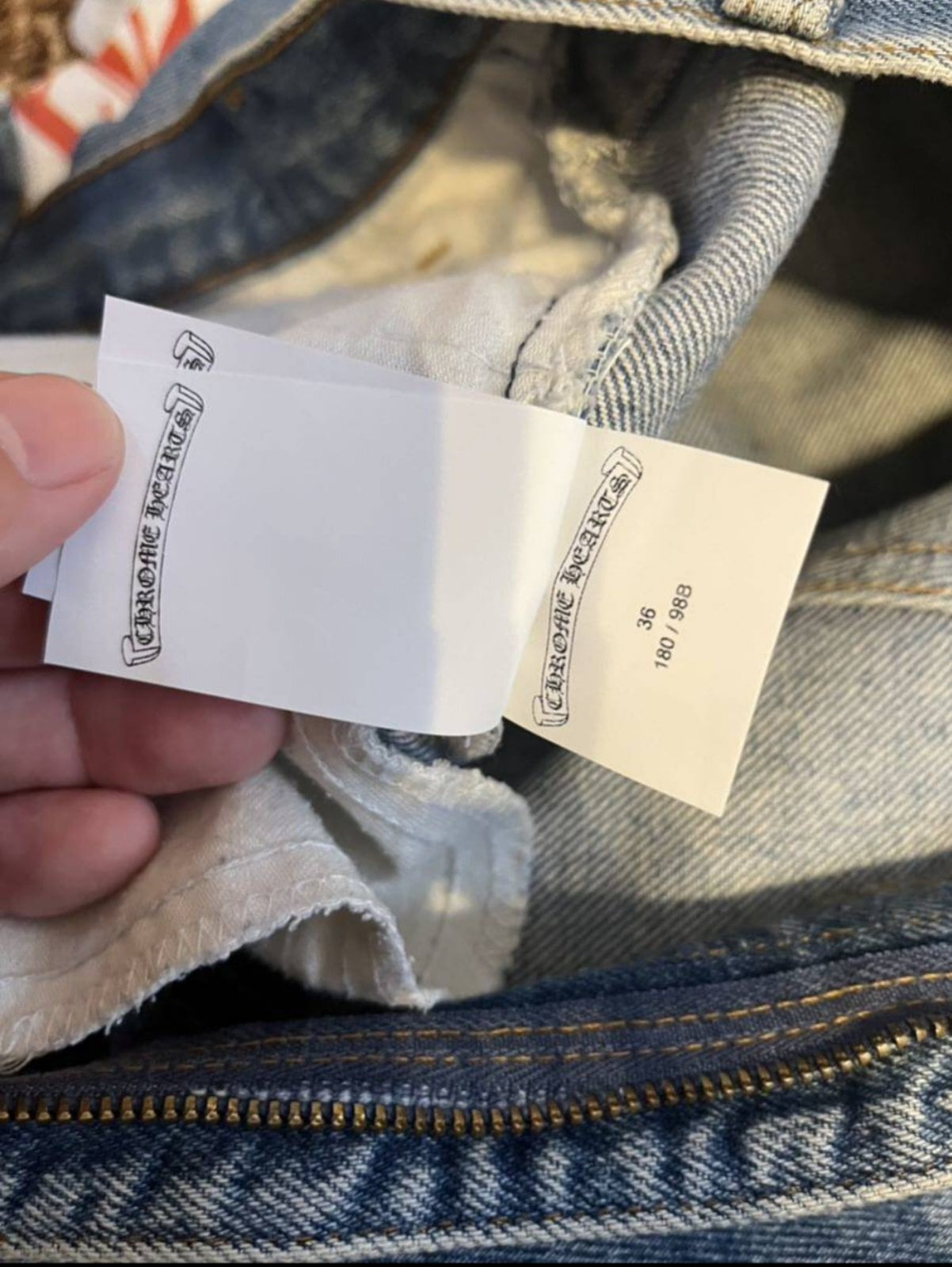 CHROME HEARTS クロムハーツ デニムパンツ ボトム クロスパッチ CHROME HEARTS クロムハーツ デニムパンツ ボトム クロスパッチ