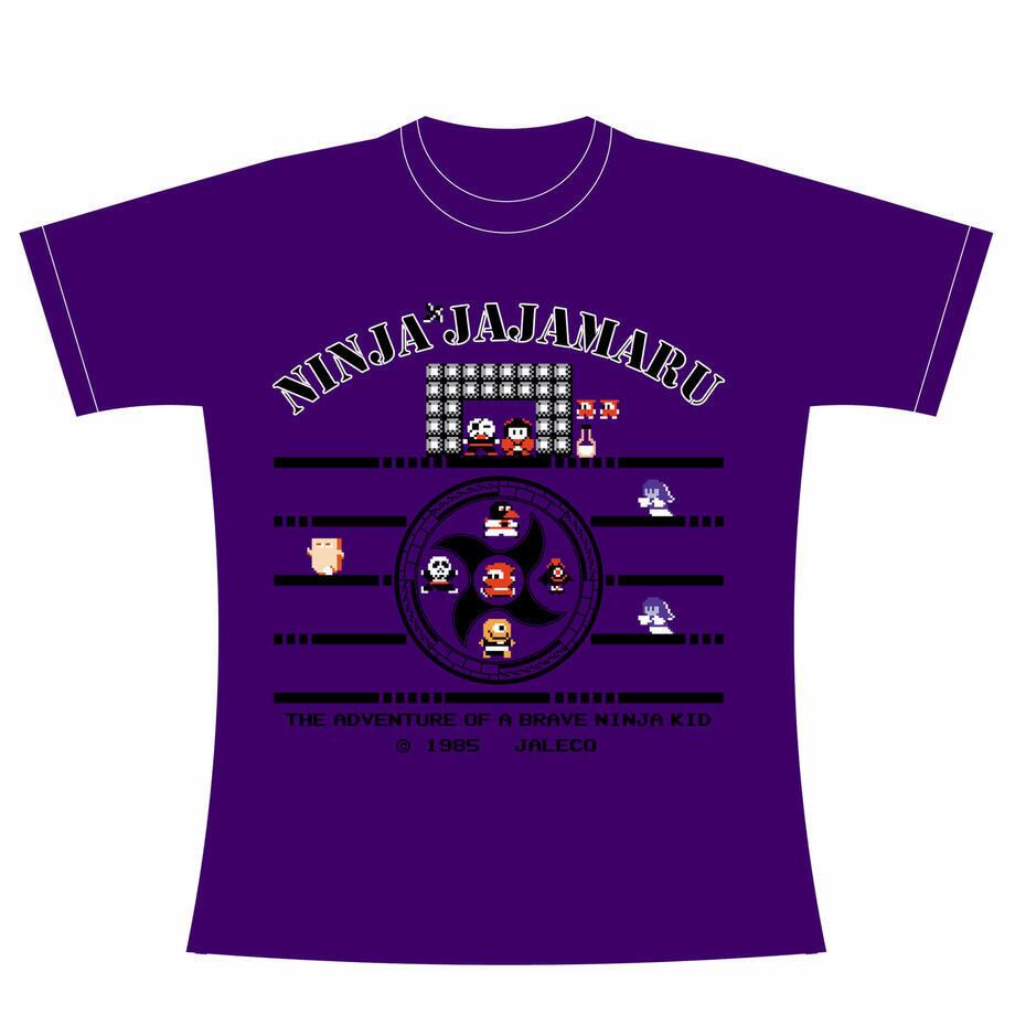 忍者じゃじゃ丸くん J-01「Pride of Ninja」 Tシャツ  ～カセットパープル～ / GAMES GLORIOUS