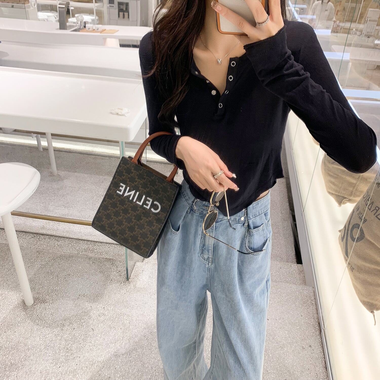 オータムセーター 薄手スリムトップス ロング 秋物 6Du_Shop_Women11820305814