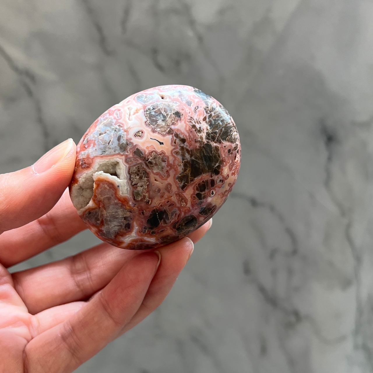 ジャスパーアゲートパーム*0511*天然石インテリア*置き物