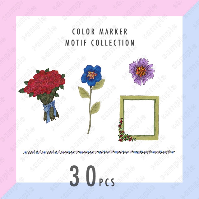 COLOR MARKER MOTIF COLLECTION 30