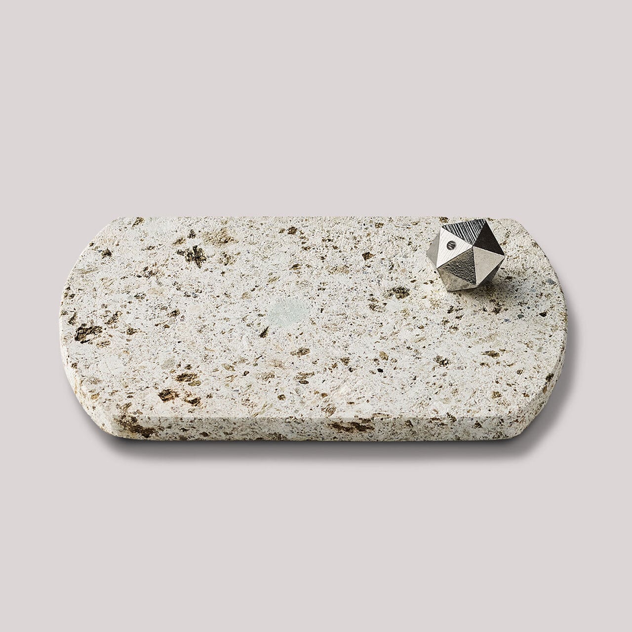 大谷石の香皿と錫製の香立て》Oya Incense Set＜tin＞（オオヤ イン