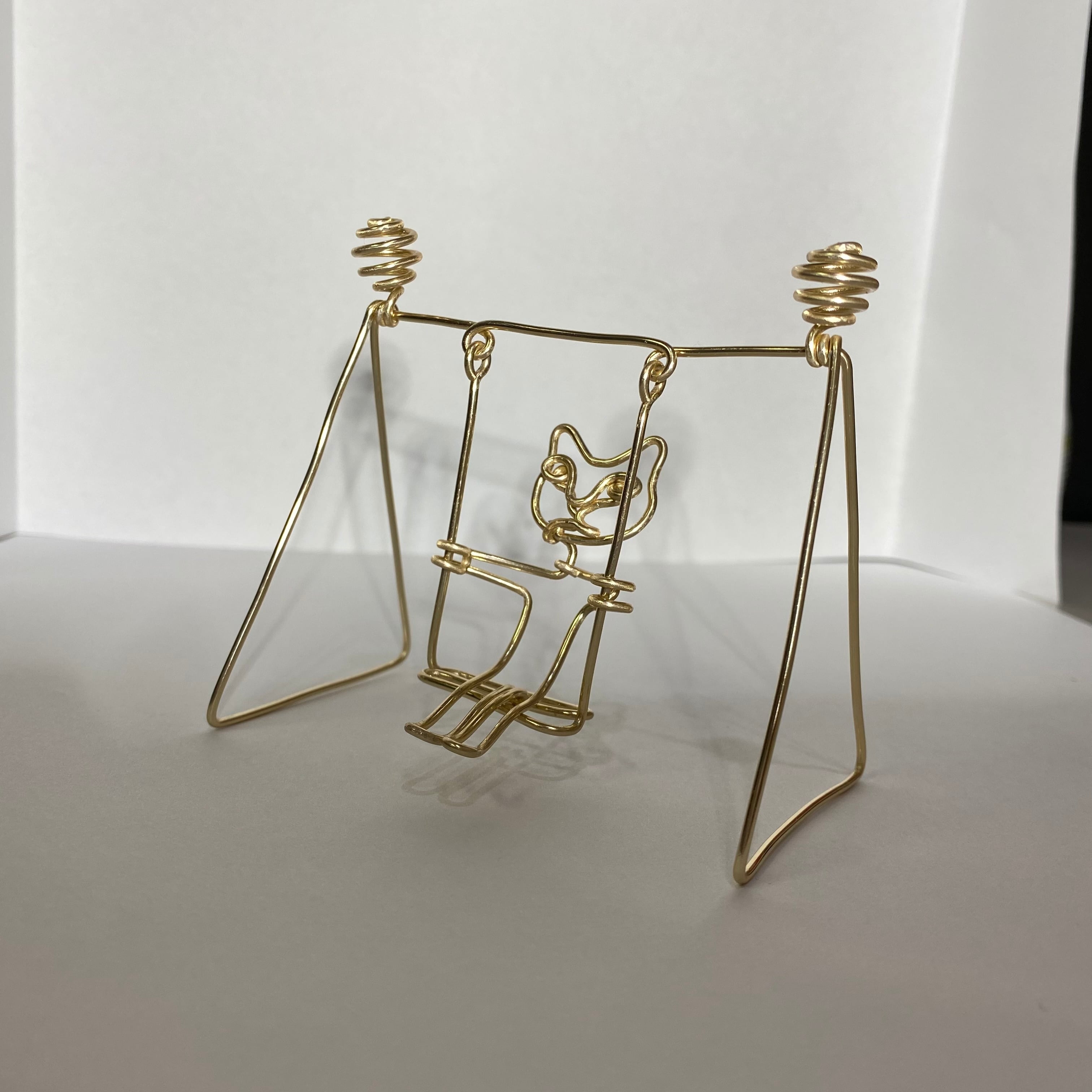 針金の芸術 針金 アート 針金アート ブランコネコ