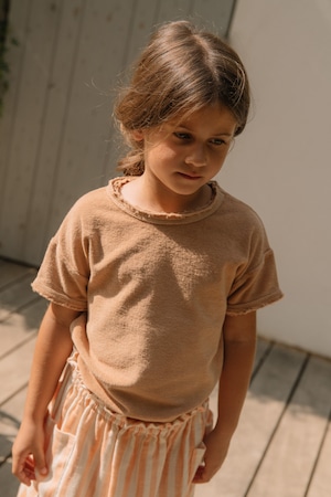 TSHIRT ESSENTIAL/ PRALINE(36M-6y) / STUDIO BOHEME PARIS