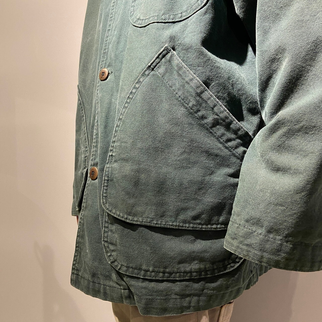 80年代 L.L.Bean エルエルビーン ダック地 ハンティングジャケット L.L.Bean グリーン ハンティングジャケット80〜90s U.S.A