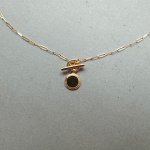 Coin Charm Necklace2 (Gold) [WM-NK038]