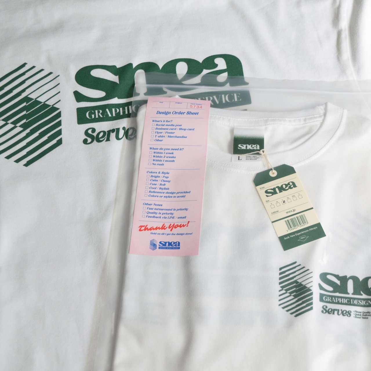 Inner Crew / T-Shirt（White）