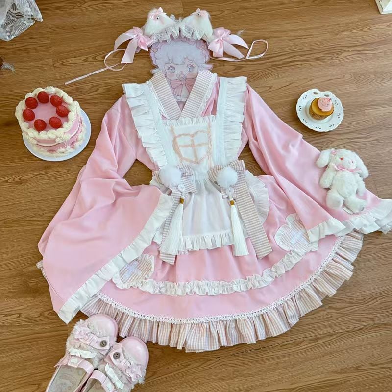 ゆめかわ♡ピンク浴衣ドレスセットアップ | cosucosuco