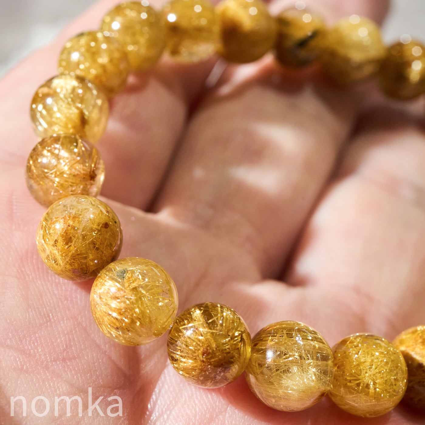 黄金の繭・シルキールチル】ブラジル産 ゴールドルチルクォーツ
