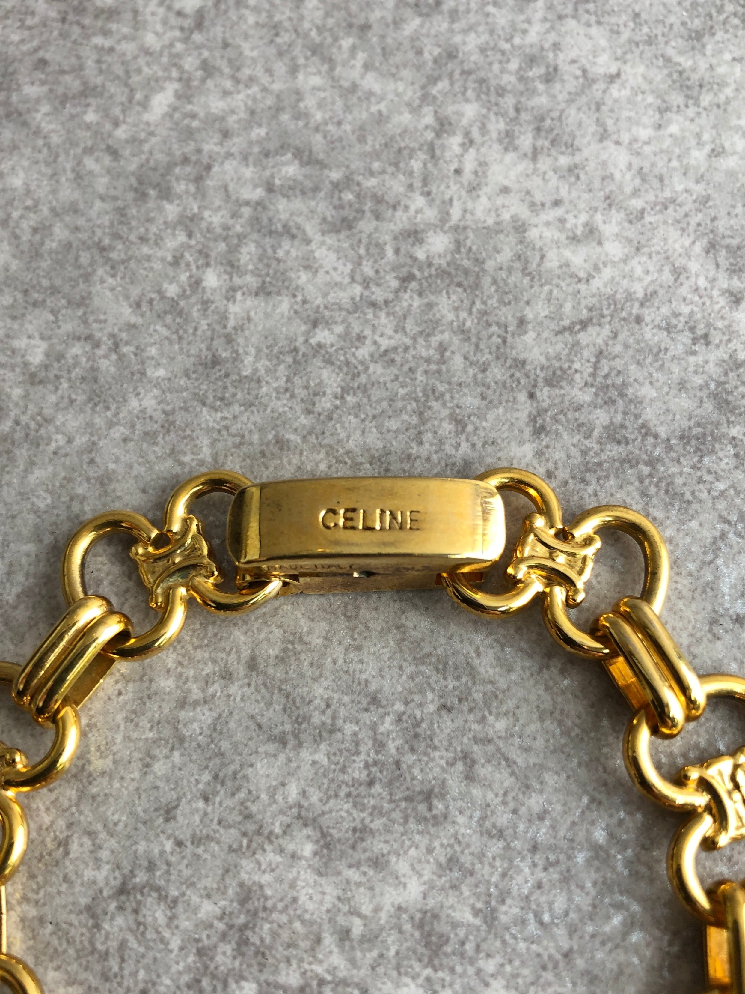 CELINE セリーヌ ブレスレット ゴールド ホースビット vintage