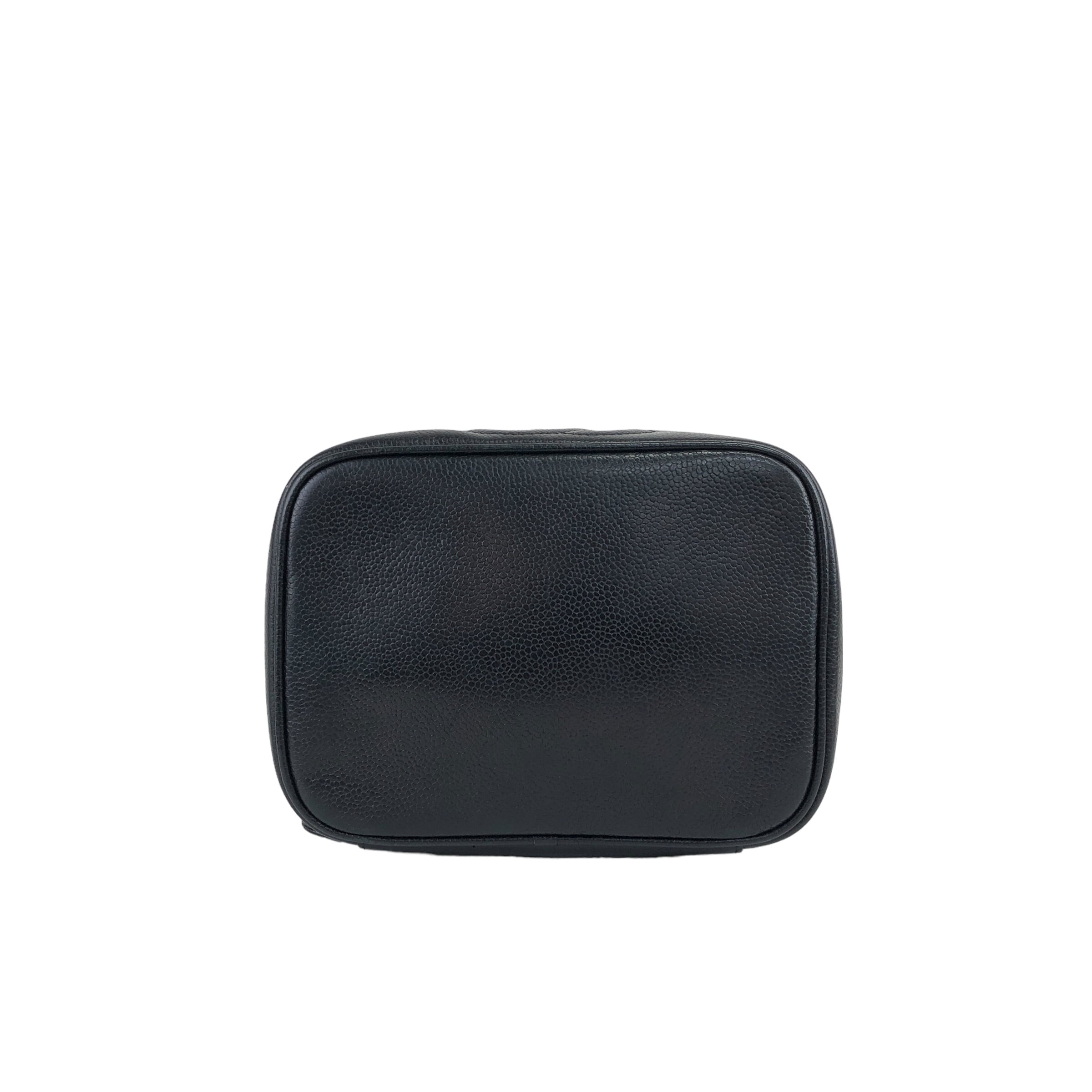 CHANEL シャネル ハンドバッグ ブラック ココマーク レザー バニティ