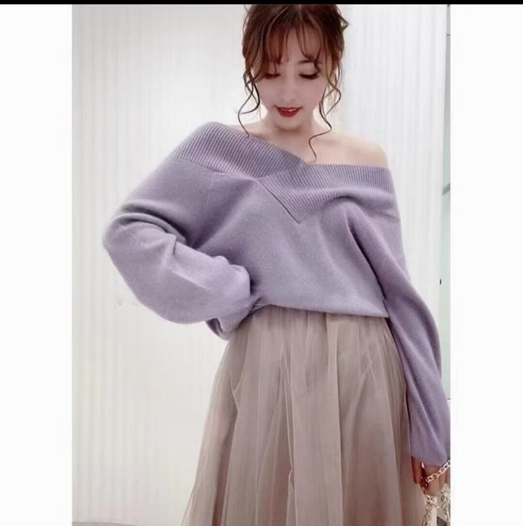 オフショルニット　AJ4Z4039-520