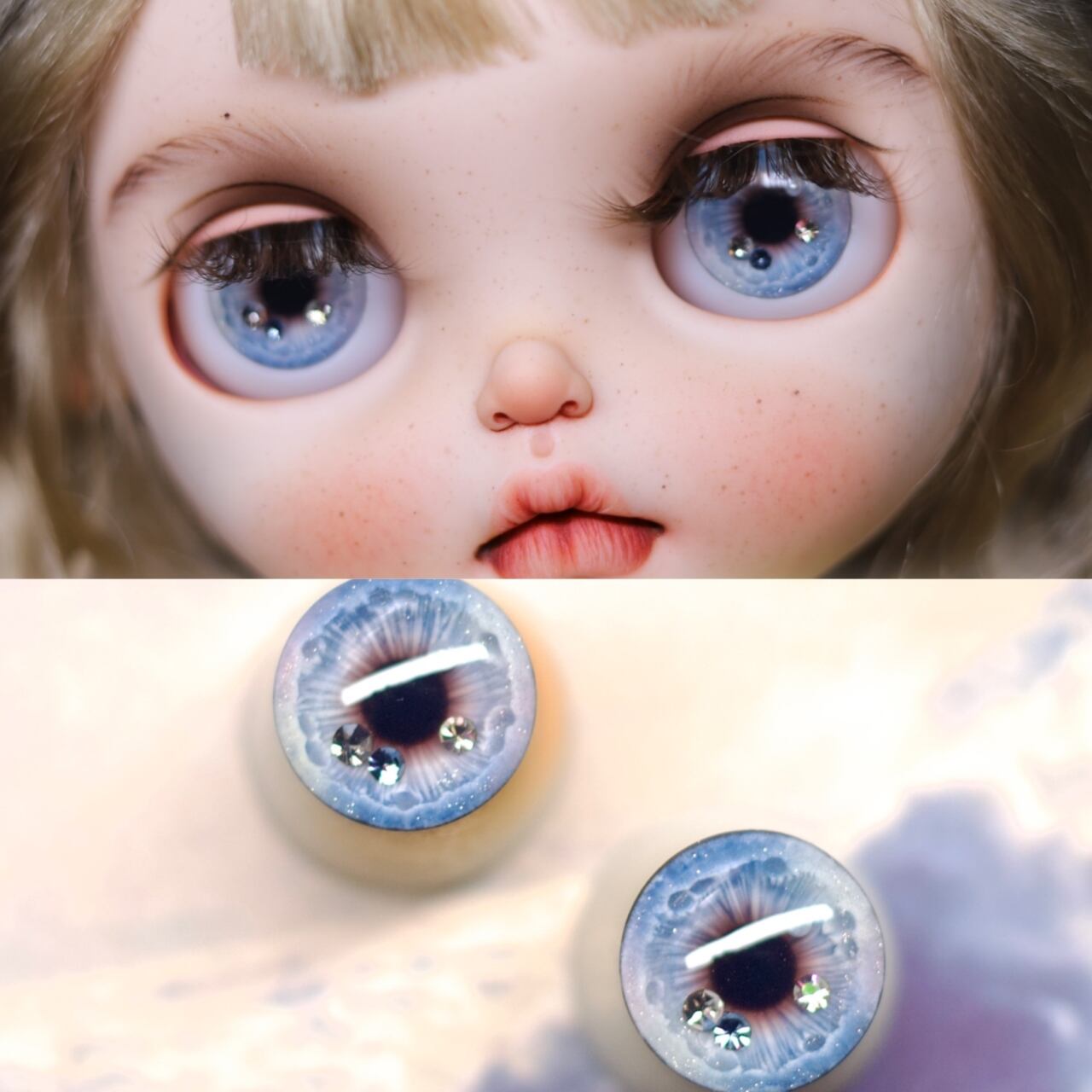 受注製作】【ブライス用アイチップ】ドールアイ Blythe カスタムアイ