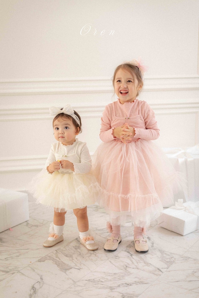 【1/27〆予約】<OREN>  Seriel ribbed tutu suit