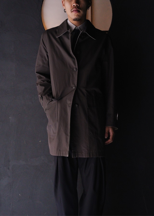 90’s HERMÉS by Martin Margiela reversible cotton balmaccan coat