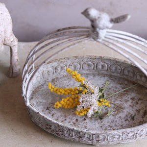 mondimanche シャビーブリキ　オワゾーゲージスタンドSGY  UF 681 ｜シャビーシックブリキ飾り　穴なし　玄関をオシャレにするアイテム