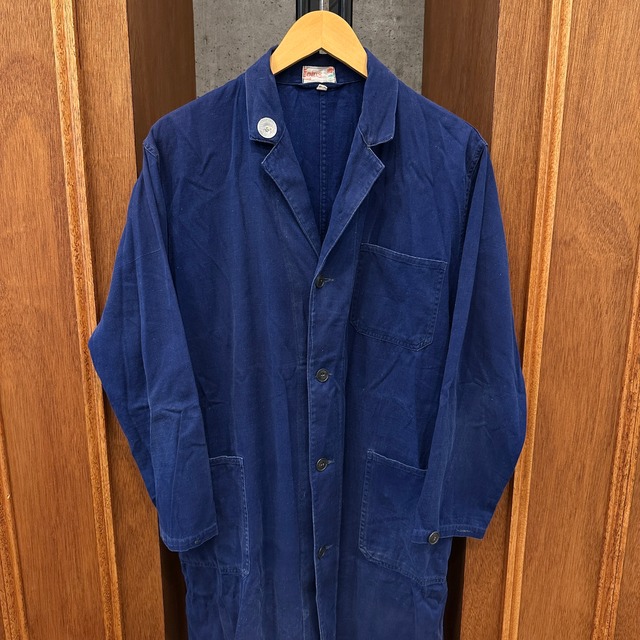 FRENCH VINTAGE LOTUS BLUE WORK COAT ⑧
