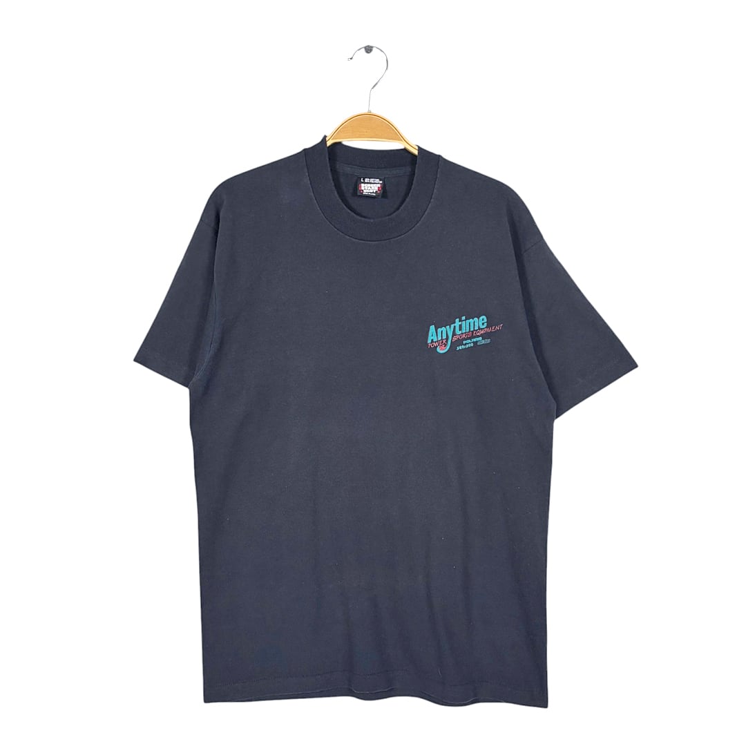 80s 90s スノーモービル ジェットスキー USA製 ヴィンテージ Tシャツ ブラック ポラリス スキードゥー シードゥー花火 シングルステッチ スクリーンスターズ サイズL 古着 BZ0586
