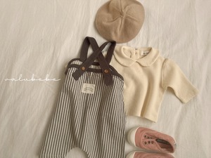 【valu bebe】バケットサロペット ブラック 60~80cm 240836