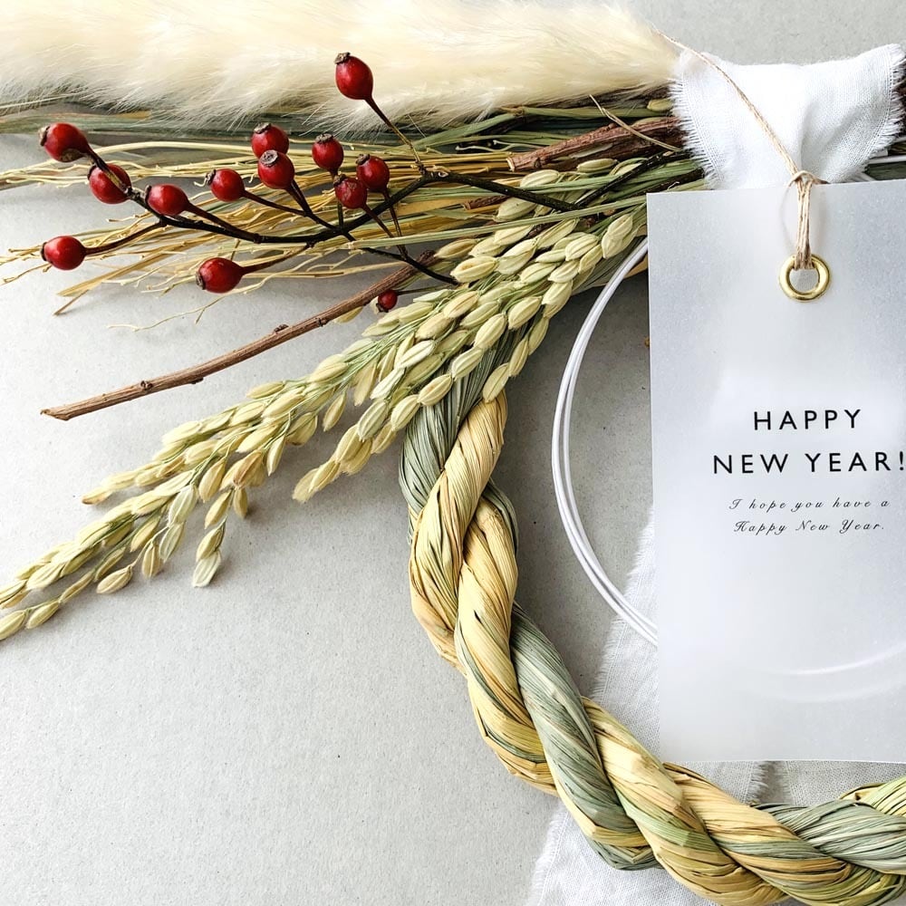 しめ縄リース♡こだわりの丹波篠山稲藁 しめ縄リース♡こだわりの丹波篠山稲藁